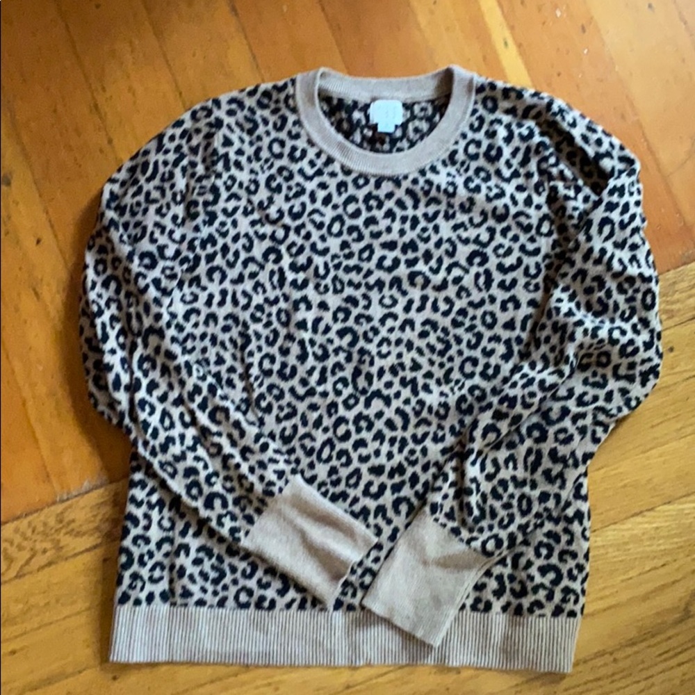 A New Day Leopard crewneck sweater